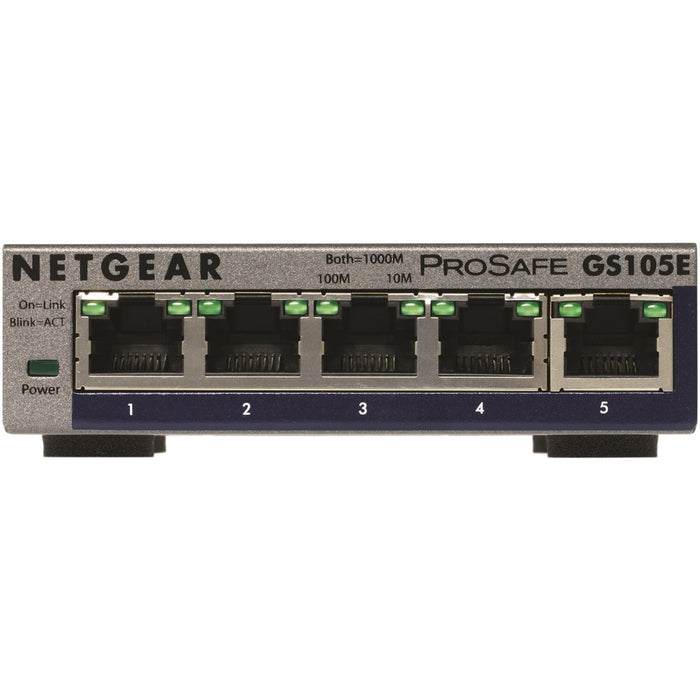 NETGEAR GS105E-200PES Netzwerk-Switch Managed L2/L3 Gigabit Ethernet (10/100/1000) Grau