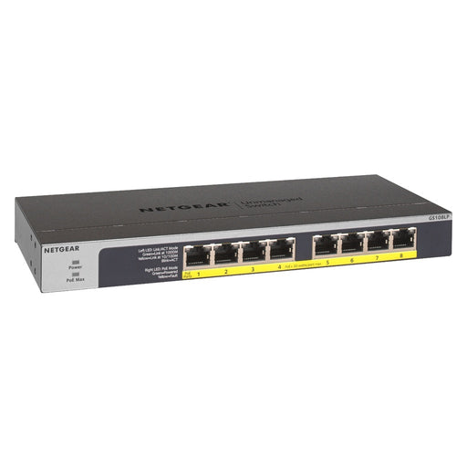 Produktbild Unmanaged Switch - NETGEAR GS108LP Unmanaged Gigabit Ethernet (10/100/1000) Power over Ethernet (PoE) 1U