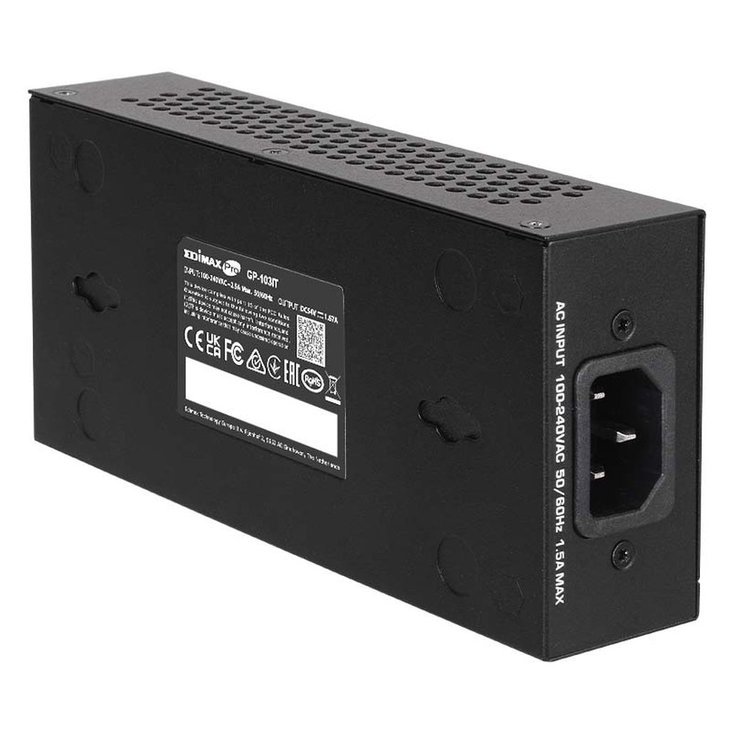 Produktbild Netzwerk-Adapter - Edimax GP-103IT PoE-Adapter 10 Gigabit Ethernet, 100 Gigabit Ethernet, Gigabit Ethernet