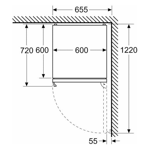 Produktbild Kühl-/Gefrierkombination - Bosch MDA Kühl/Gefrierkombi Serie4 KGN39OXBT