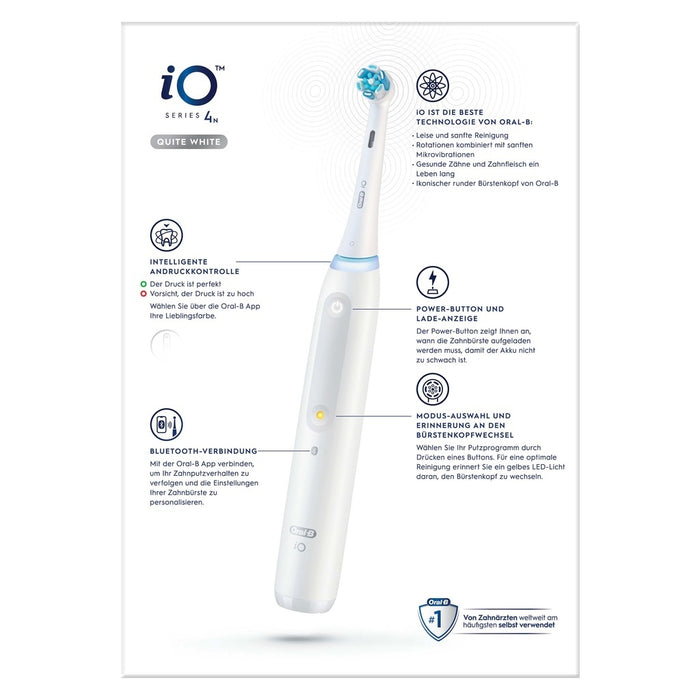 Oral-B Zahnbürste+Etui Magnet-Technologie iO 4 +Reiseetui