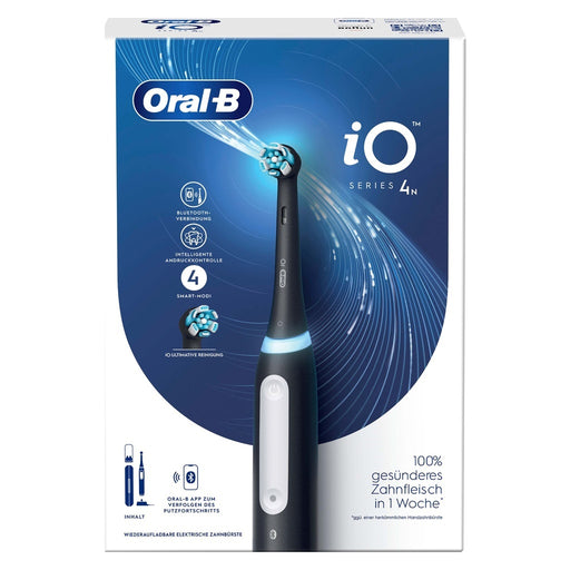 Produktbild Elektrische Zahnbürste - Oral-B Zahnbürste+Etui Magnet-Technologie iO 4 +Reiseetui schwarz