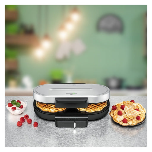 Produktbild Waffeleisen - Rommelsbacher WA 1250 Waffeleisen 2 Waffel(n) 1250 W Silber