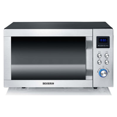 Mikrowelle m.Grill Heißluft,25L MW 7777 gebürsteter Edelstahl