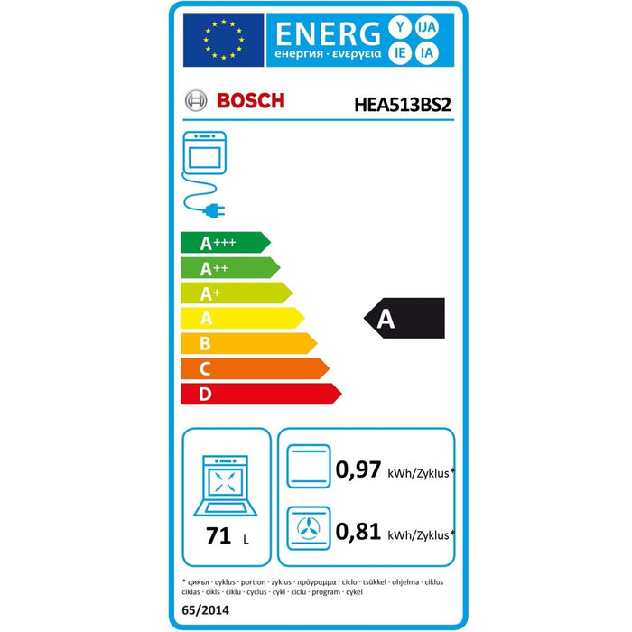 Bosch Serie 4 HEA513BS2 Backofen