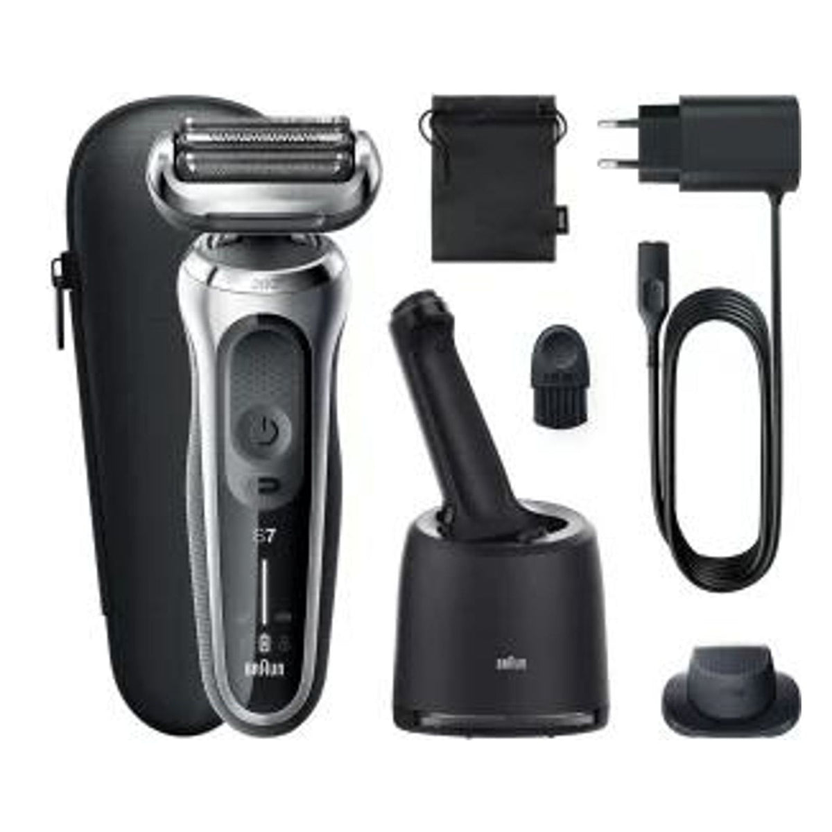 Produktbild Gesichtshaarrasierer - BRAUN Rasierer Braun Serie 7 + Reinigungsstation