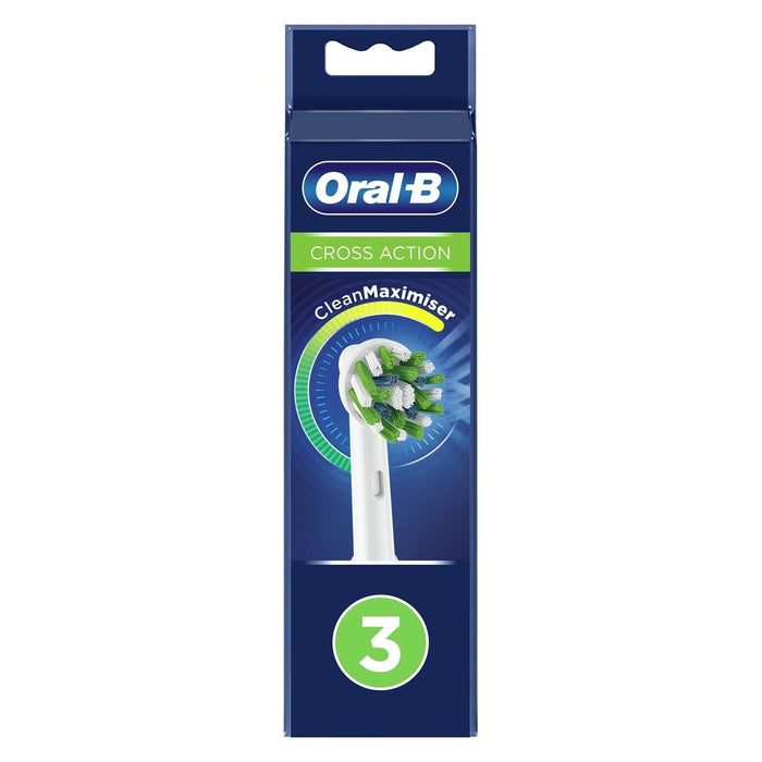 Oral-B CrossAction 80338444 Elektrischer Zahnbürstenkopf 3 Stück(e) Weiß