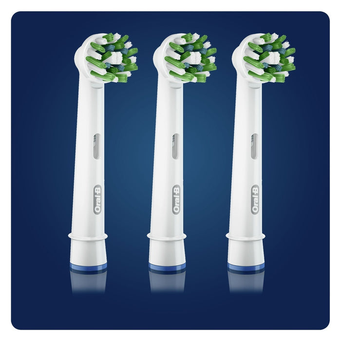 Oral-B CrossAction 80338444 Elektrischer Zahnbürstenkopf 3 Stück(e) Weiß