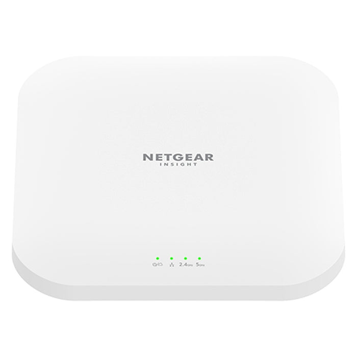 NETGEAR Insight Cloud Managed WiFi 6 AX3600 Dual Band Access Point (WAX620) 3600 Mbit/s Weiß Power