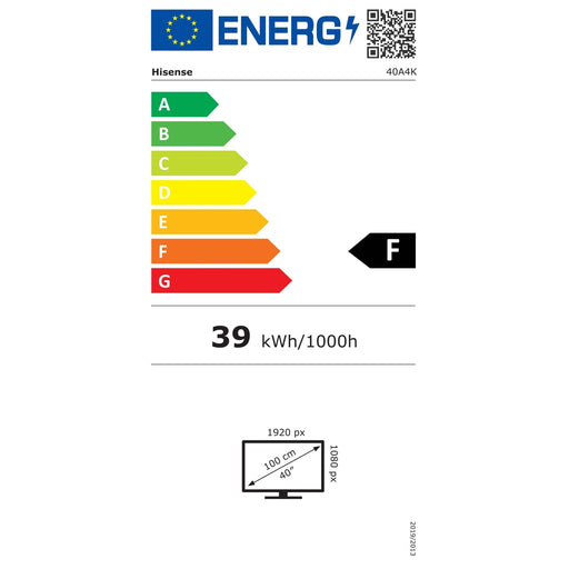 Produktbild LED-Fernseher - Hisense FHD LED-TV 102cm, HDR 10 40A4K