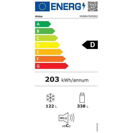 Produktbild Kühl-/Gefrierkombination - Midea Europe Kühl/Gefrierkombi WLAN-fähig MDRB470MID02
