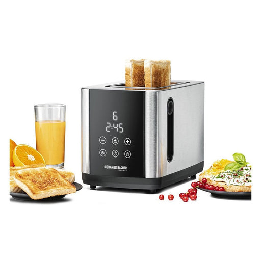 Produktbild Toaster - Rommelsbacher TO 850 2-Scheiben Toaster 850W Edelstahl, Schwarz