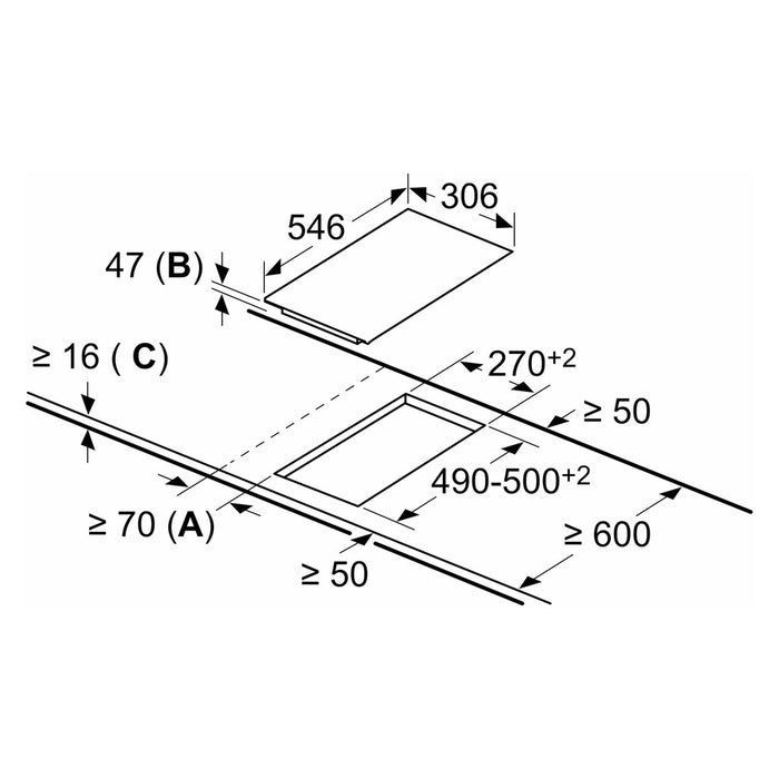 Constructa-Neff EB-Autark-Kochfeld TL13FK1T8