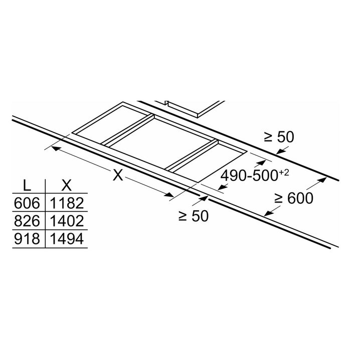 Constructa-Neff EB-Autark-Kochfeld TL13FK1T8