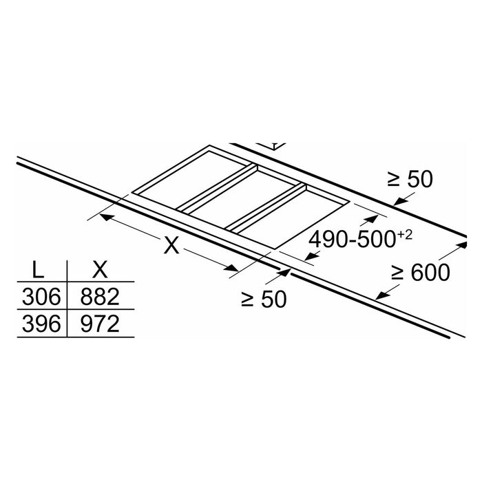 Constructa-Neff EB-Autark-Kochfeld TL13FK1T8