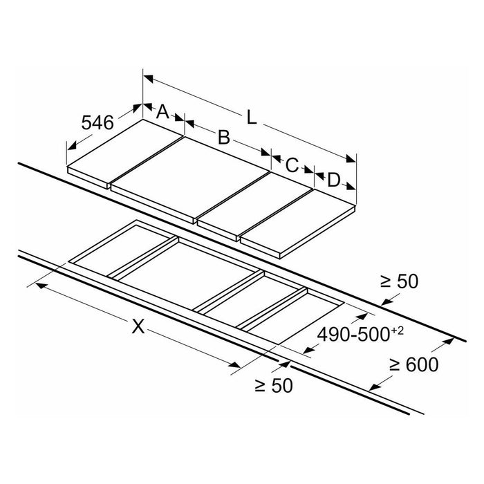 Constructa-Neff EB-Autark-Kochfeld TL13FK1T8