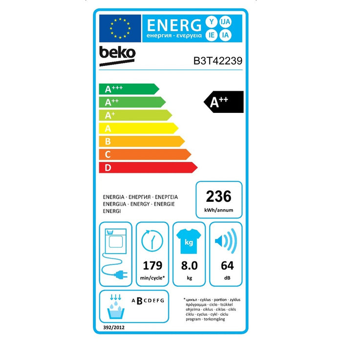 Beko Wärmepumpentrockner B3T42239