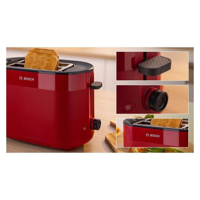Bosch TAT2M124 2-Scheiben Toaster MyMoment 950 W Rot