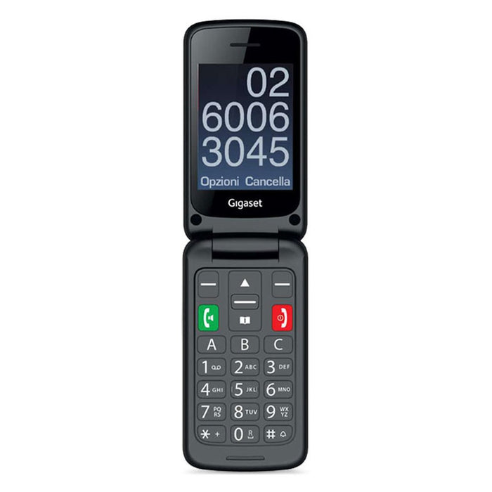 Gigaset GL590 7,11 cm (2.8) 113 g Schwarz Seniorentelefon