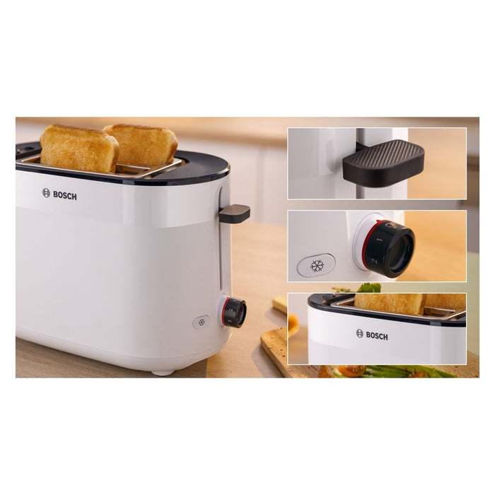 Bosch TAT2M121 Toaster 6 2 Scheibe(n) 950 W Weiß