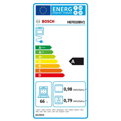 Produktbild Einbaubackofen - Bosch MDA EB-Herd Einbau Serie2 HEF010BV1