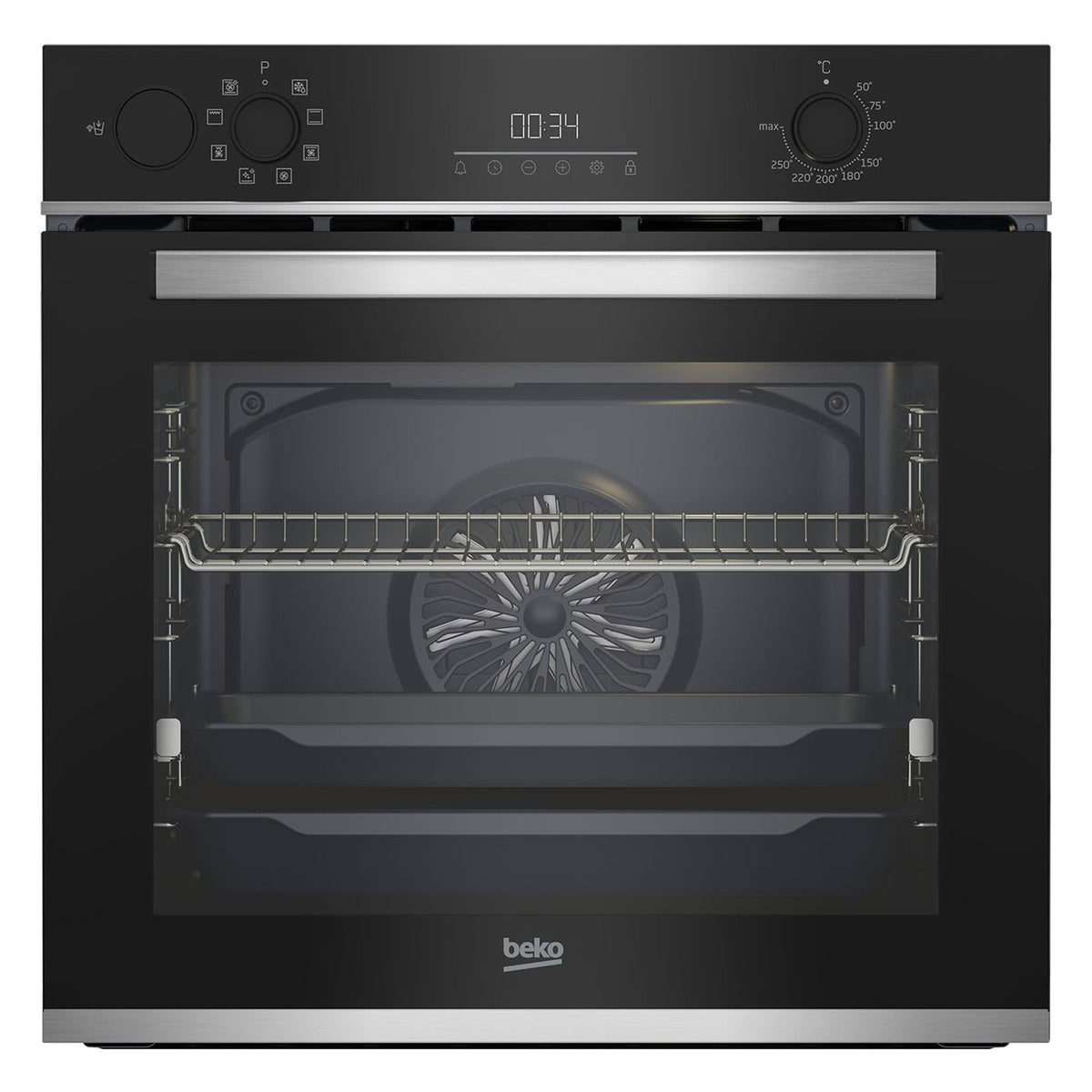 Produktbild Dampfbackofen - Beko BBIS13300X Einbau-Backofen 72L 2600W 60cm Edelstahl, Schwarz