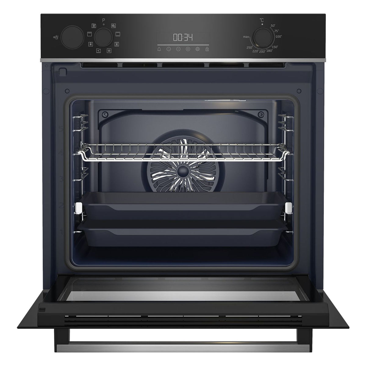 Produktbild Dampfbackofen - Beko BBIS13300X Einbau-Backofen 72L 2600W 60cm Edelstahl, Schwarz