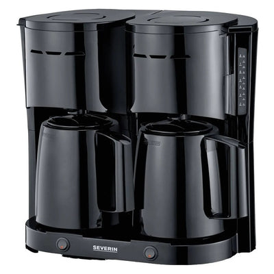 Duo-Filterkaffeemaschine KA 9315 2x1000 W mit 1 L in schwarz