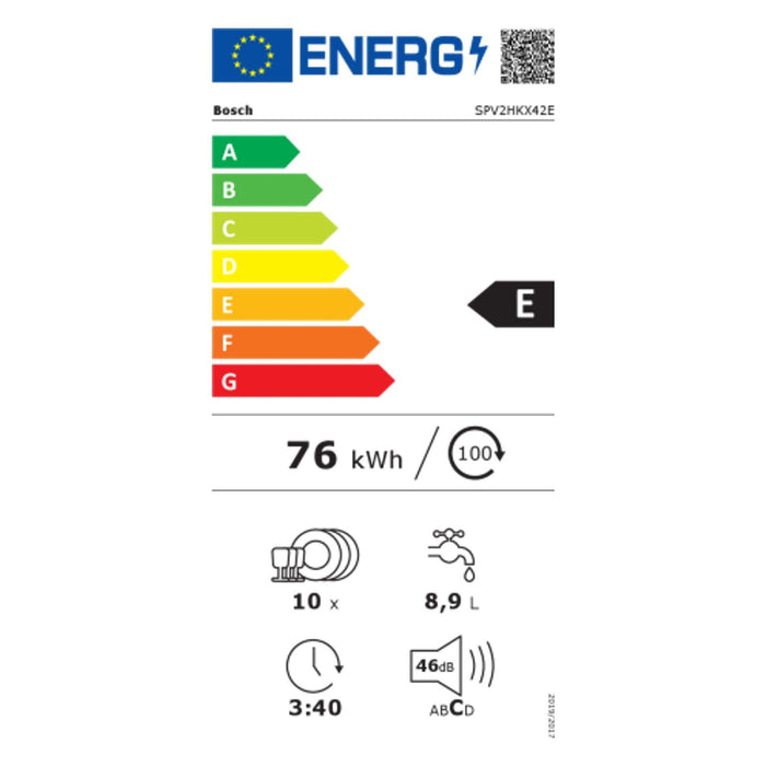 Bosch MDA EB-Geschirrspüler Serie2,HomeConnect SPV2HKX42E