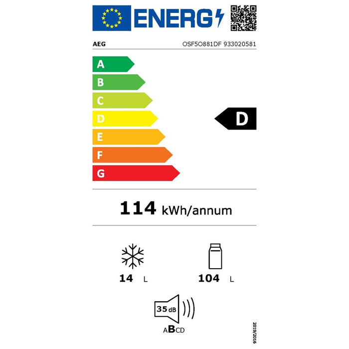 Electrolux AEG MDA EB-Kühlgerät Ecoline,Festtür OSF5O881DF