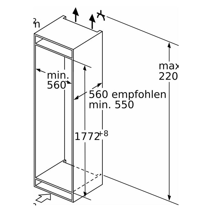 Siemens MDA EB-Kühl/Gefrierkombi IQ500 KI86SADE0