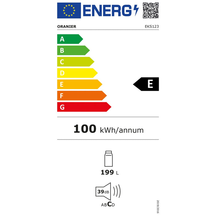 Oranier EB-Vollraum-Kühlgerät Schlepptür EKS 123