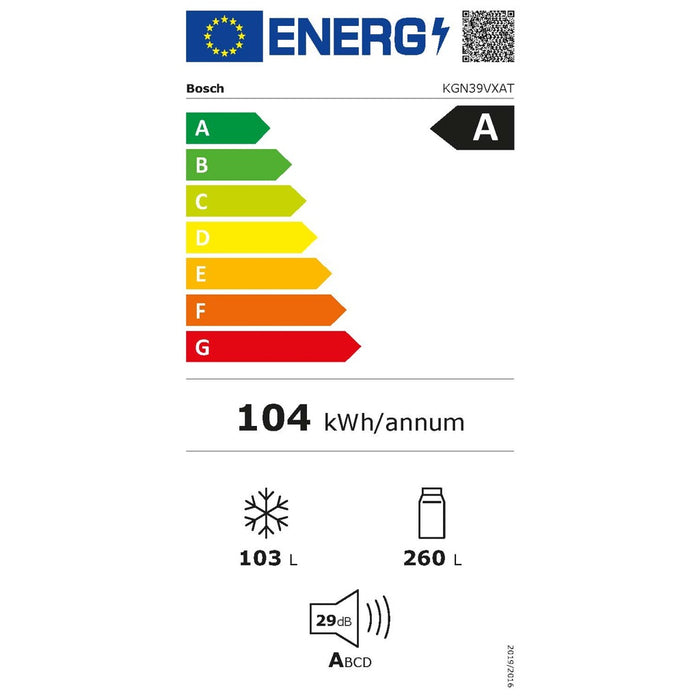 Bosch Kühl/Gefrierkombi Serie4 KGN39VXAT