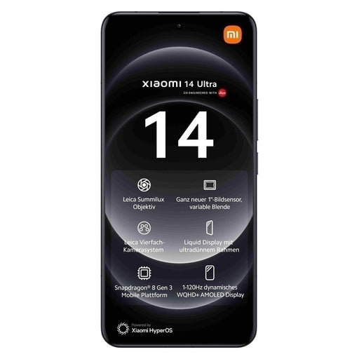 Produktbild Smartphone - Xiaomi 14 Ultra 5G Dual-SIM 512GB Black 16GB RAM