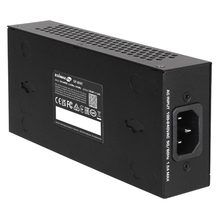 Edimax GP-203IT PoE-Adapter 2.5 Gigabit Ethernet, Schnelles Ethernet, Gigabit Ethernet