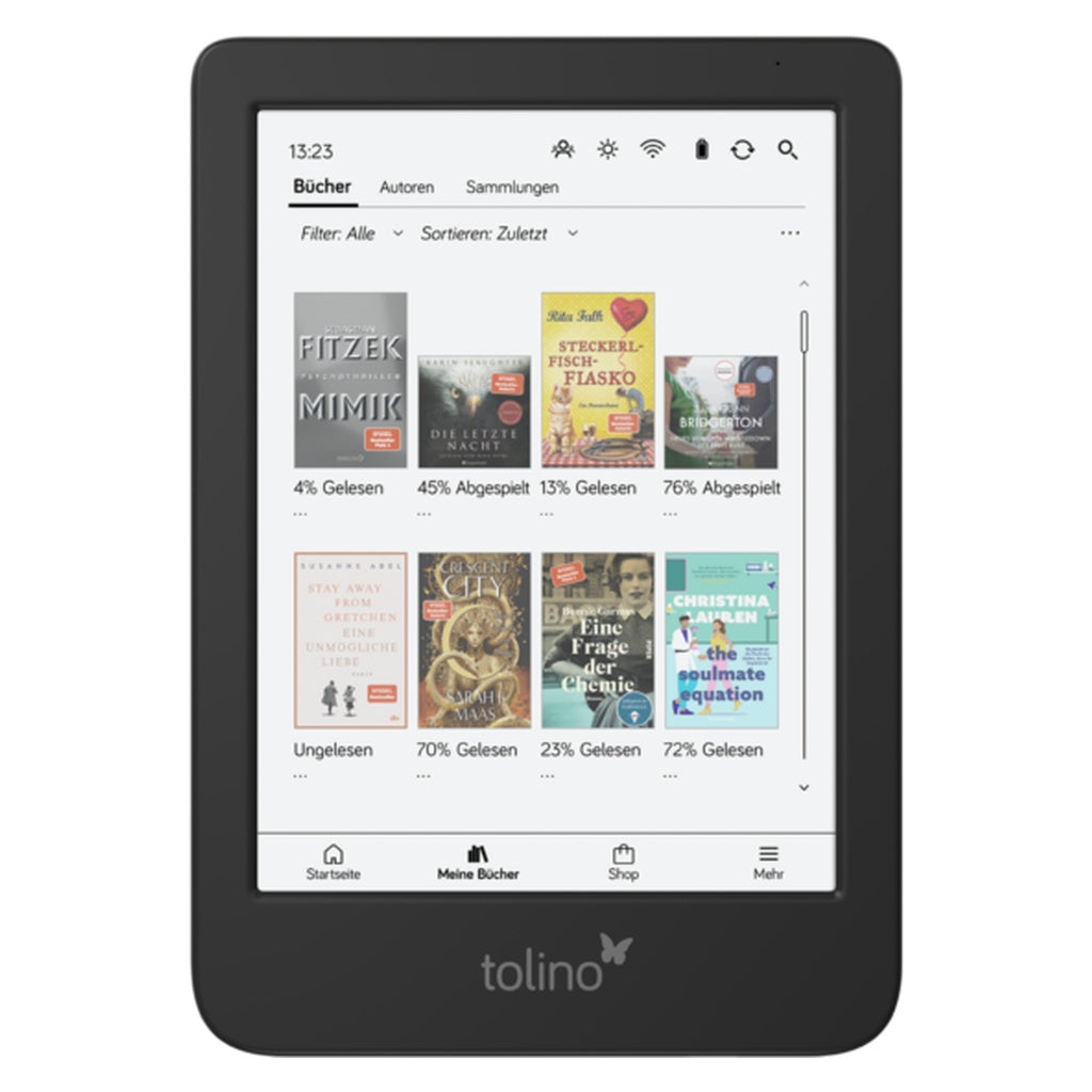 Produktbild E-Book - Tolino shine color eBook-Reader Touchscreen 16 GB WLAN Schwarz