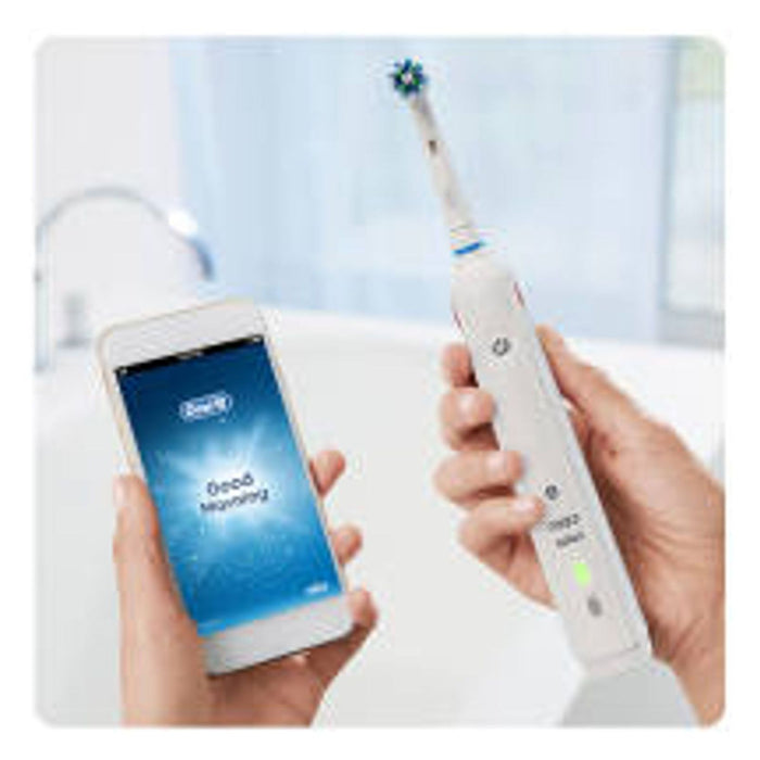 Oral-B SmartSeries 5 5000N CrossAction Erwachsener Rotierende Zahnbürste Weiß