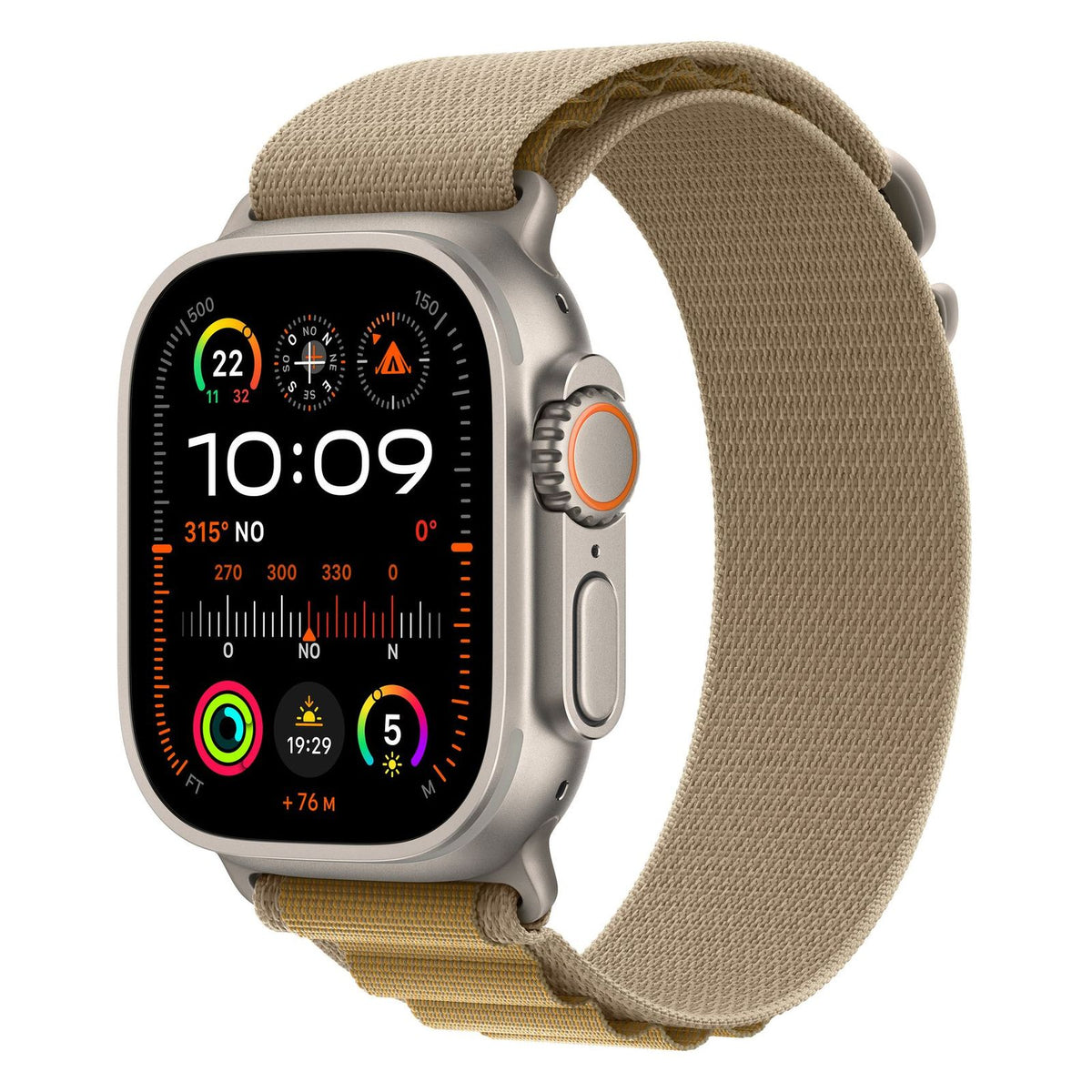Produktbild Smartwatch - Apple Watch Ultra 2 49mm 4G Titan Natur Alpine Loop Mandel M