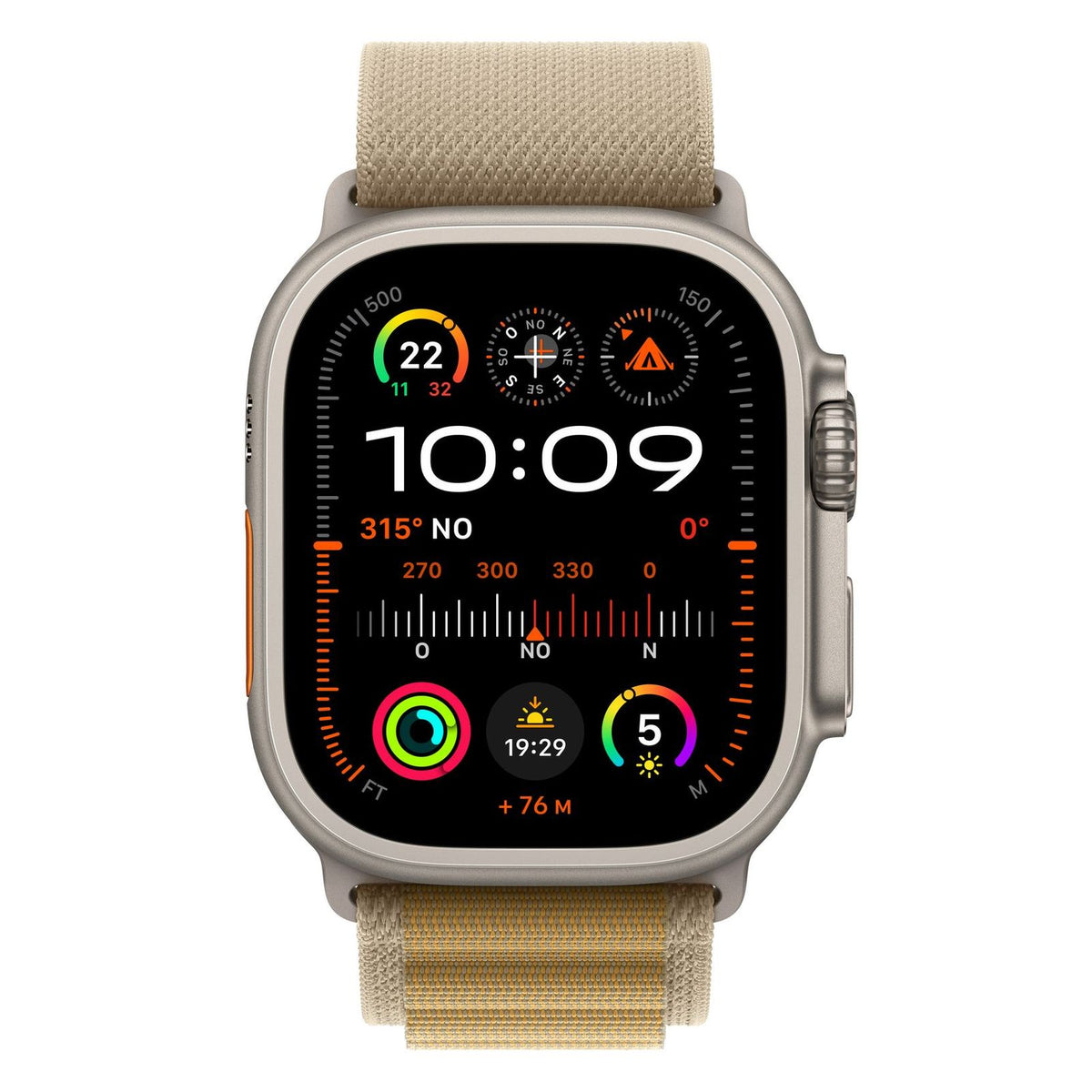 Produktbild Smartwatch - Apple Watch Ultra 2 49mm 4G Titan Natur Alpine Loop Mandel M
