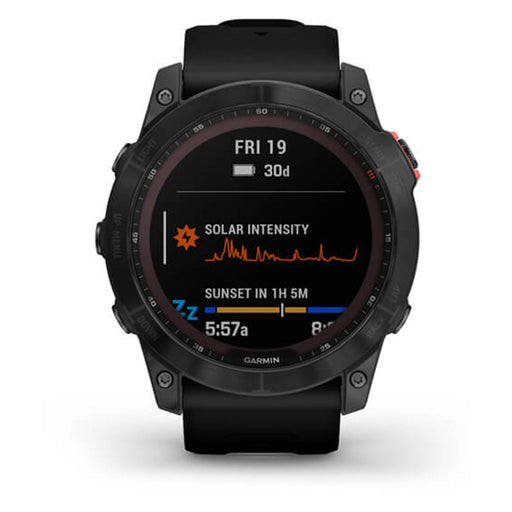 Produktbild Smartwatch - Garmin fenix 7X Solar 3,56 cm (1.4) MIP 51 mm Digital 280 x 280 Pixel Touchscreen Grau WLAN GPS