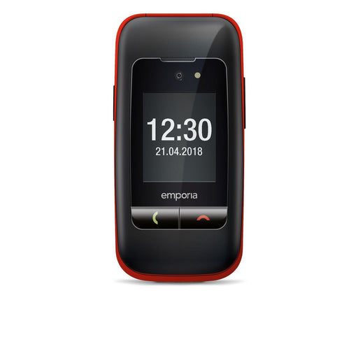 Produktbild Seniorenhandy - Emporia emporiaONE 6,1 cm (2.4) 80 g Schwarz, Rot Seniorentelefon