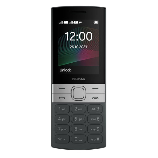 Produktbild Seniorenhandy - Nokia 150 6,1 cm (2.4) 106,3 g Schwarz, Silber Einsteigertelefon