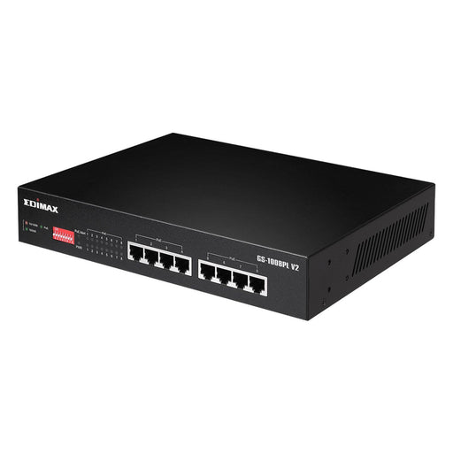 Produktbild Netzwerk-Switch - Edimax GS-1008PL V2 Netzwerk-Switch Managed L2 Gigabit Ethernet (10/100/1000) Power over Ethernet