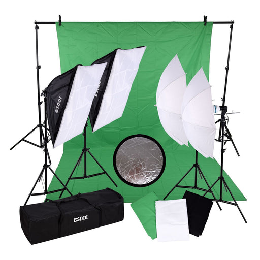 Produktbild LED Studiobeleuchtung - ESDDI Professionelles Fotostudio-Set 2.6M x 3M / 8