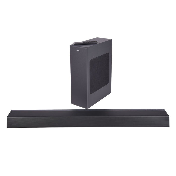 Philips TAB8405 2.1 Kanal Soundbar mit Subwoofer 240 Watt HDMI Bluetooth Wlan Schwarz