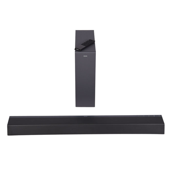 Philips TAB8405 2.1 Kanal Soundbar mit Subwoofer 240 Watt HDMI Bluetooth Wlan Schwarz
