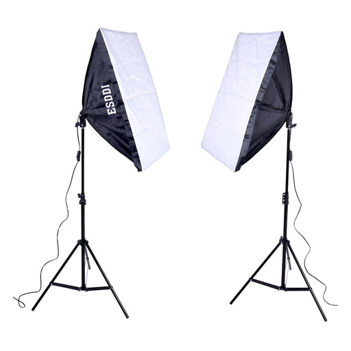 Produktbild Hintergrundsystem - Professionelles Fotostudio-Set 2,6M x 3M inkl. Softboxen