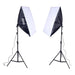 Professionelles Fotostudio-Set 2,6M x 3M inkl. Softboxen