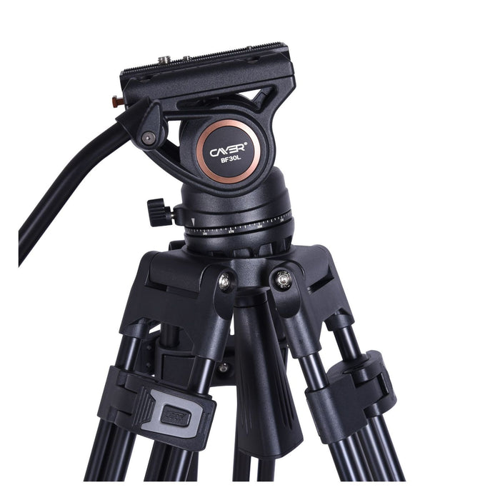 Cayer BF30L Video-Stativ mit Fluid-Kopf, 73 Heavy
