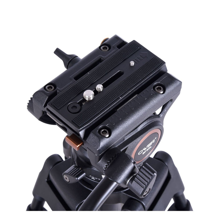 Cayer BF30L Video-Stativ mit Fluid-Kopf, 73 Heavy